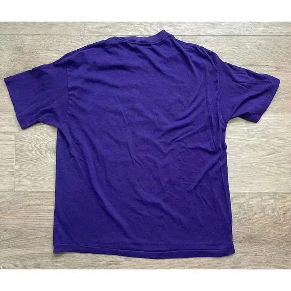 Vintage 80s Minnesota Vikings Single Stitch T-Shirt Trench Made in USA Men's S - Picture 2 of 13